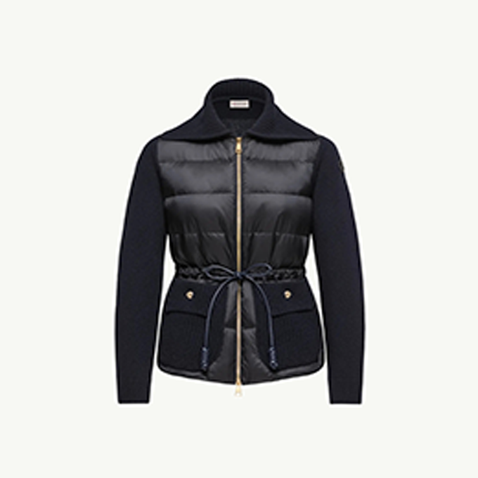 moncler cardigan trioct zip‑up jacket